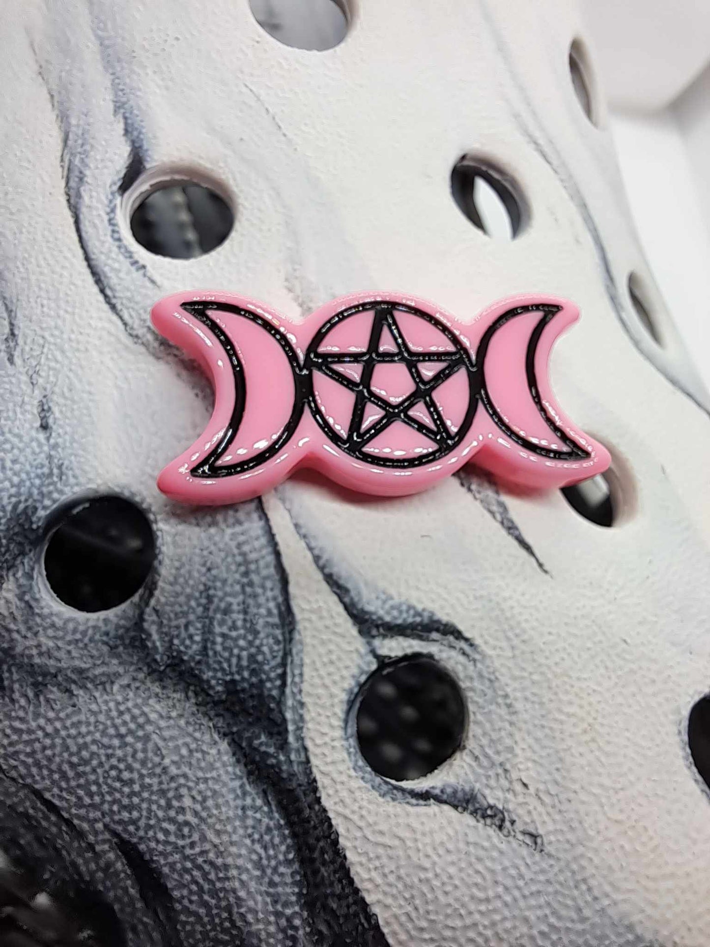 Moon Phase Resin Charm Pink