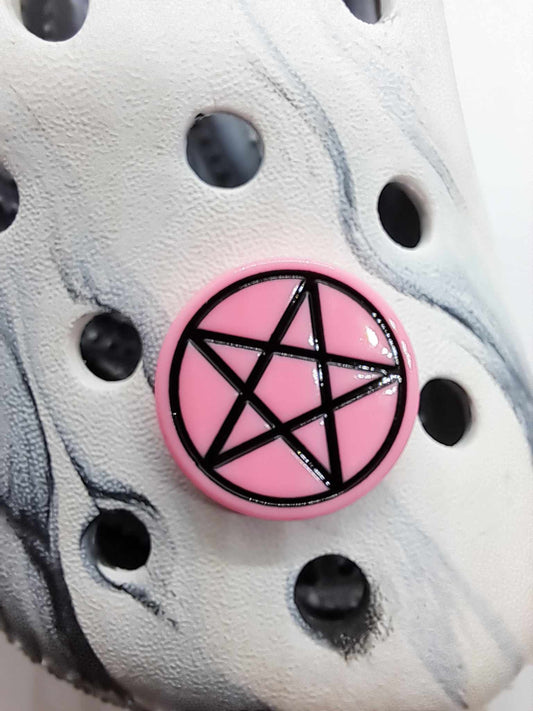 Pentagram Resin Charm Pink