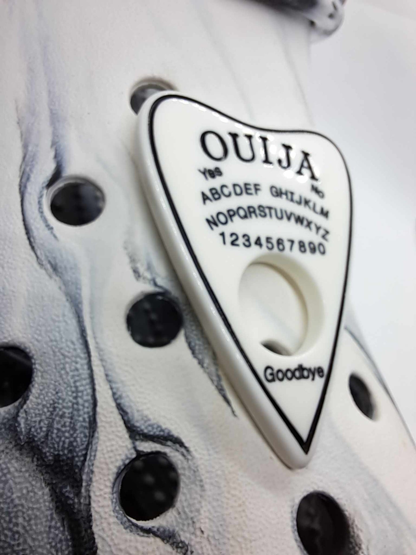 Ouija Planchette Resin Charm White