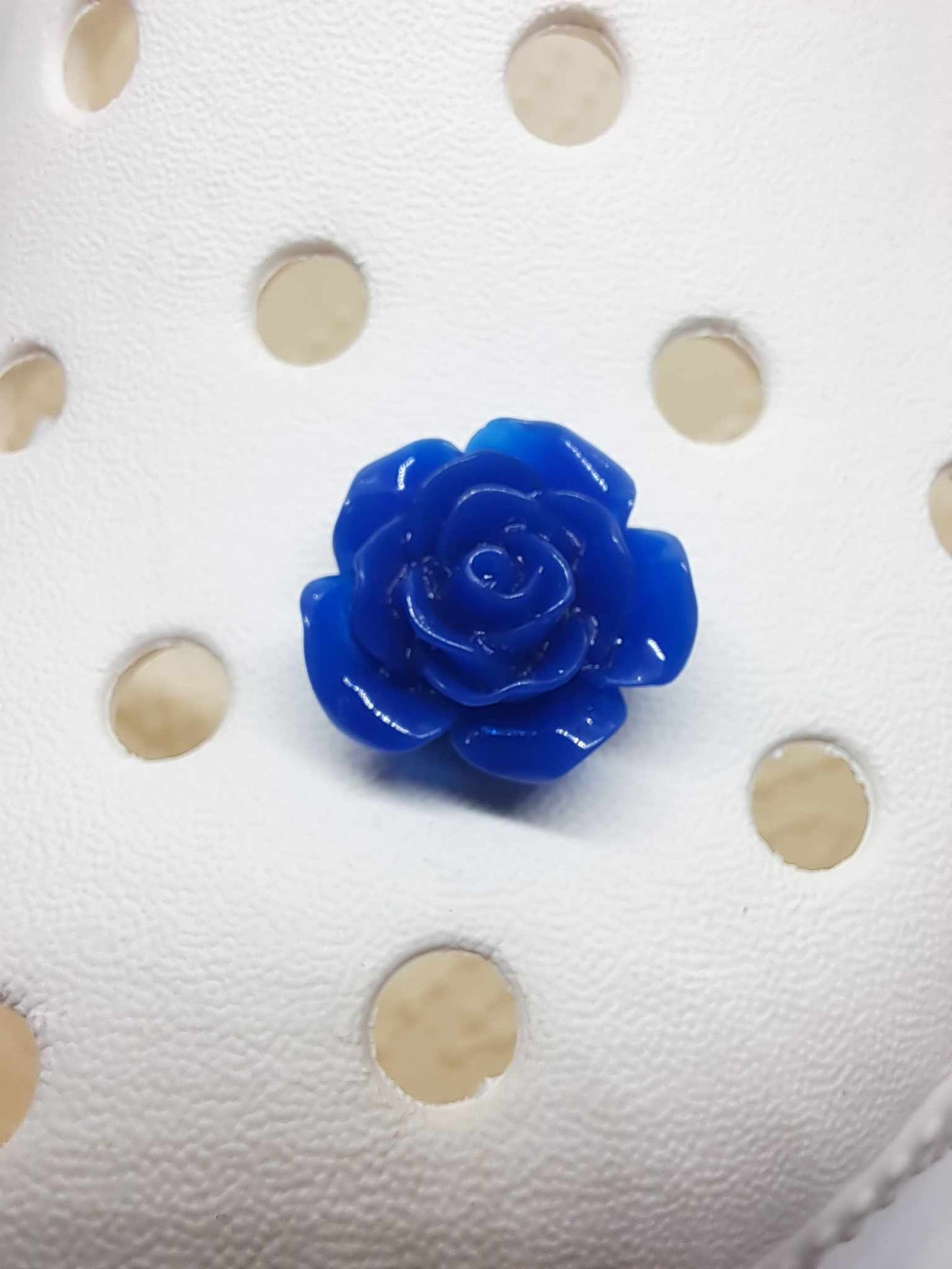 Royal Blue 3D Resin Rose 20mm