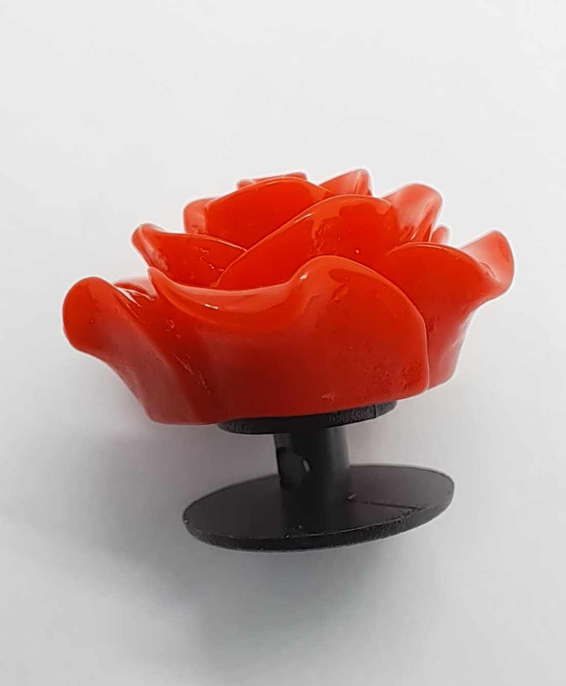 Red 3D Resin Rose 20mm