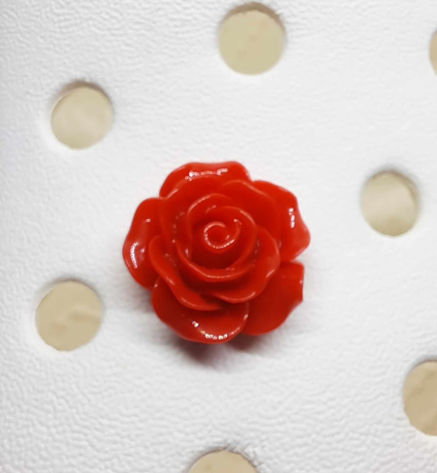 Red 3D Resin Rose 20mm