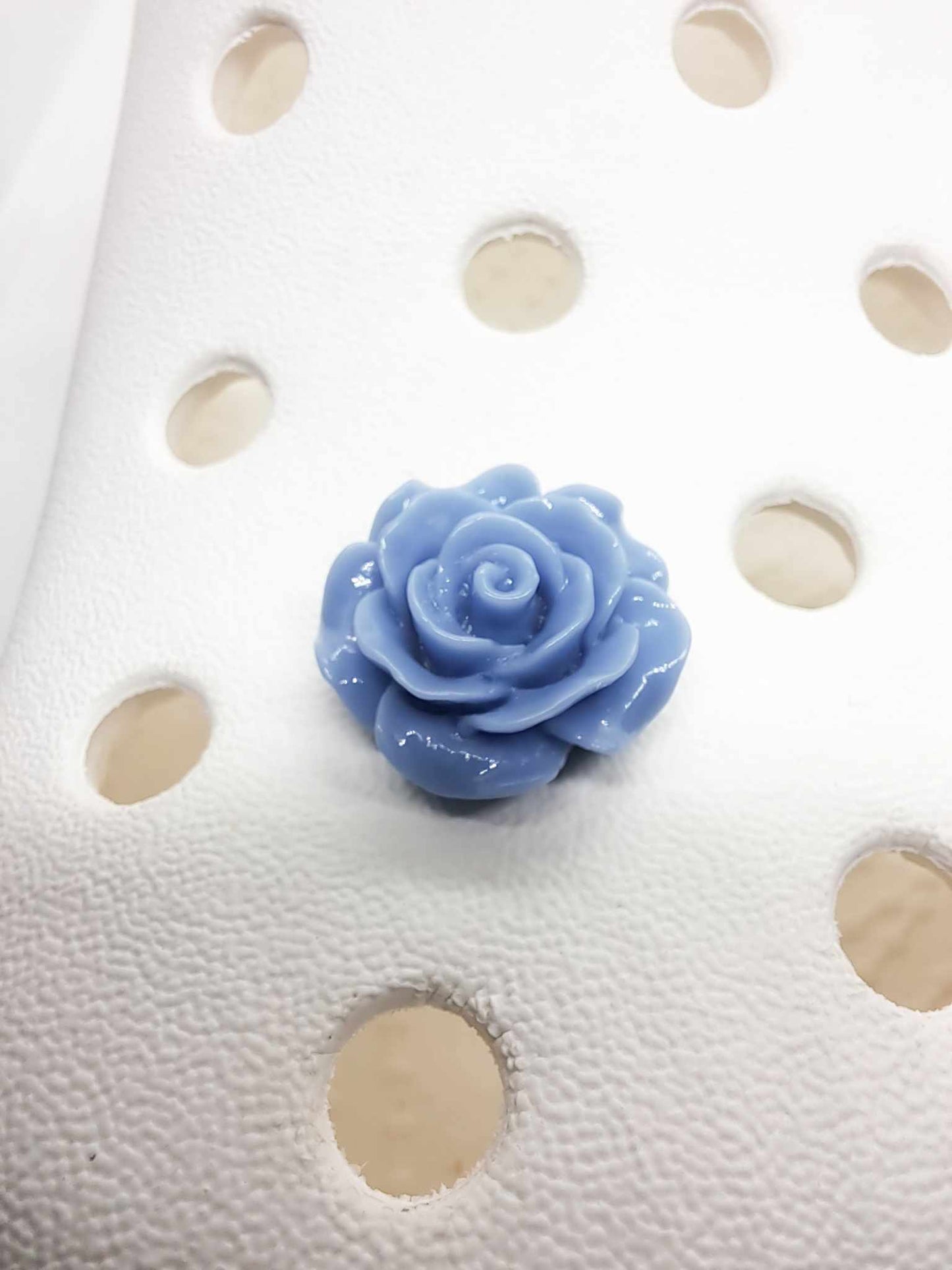 Denim Blue 3D Resin Rose 20mm