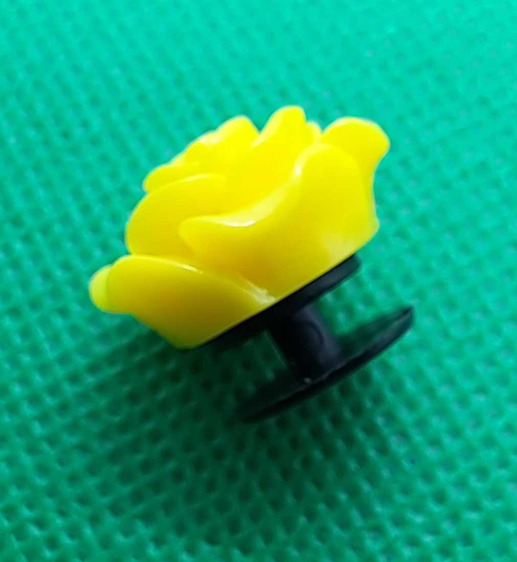 Sunshine Yellow 3D Resin Rose 20mm