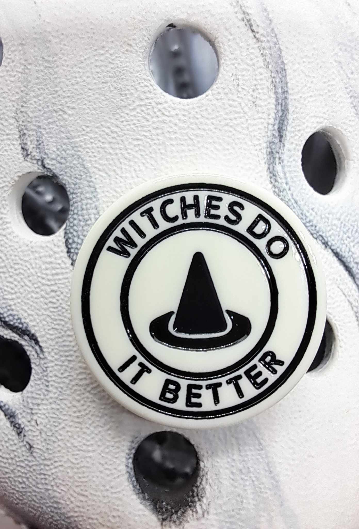 Witches Do It Better Resin Charm White