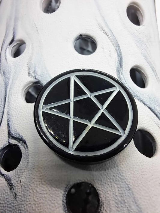 Pentagram Resin Charm Black