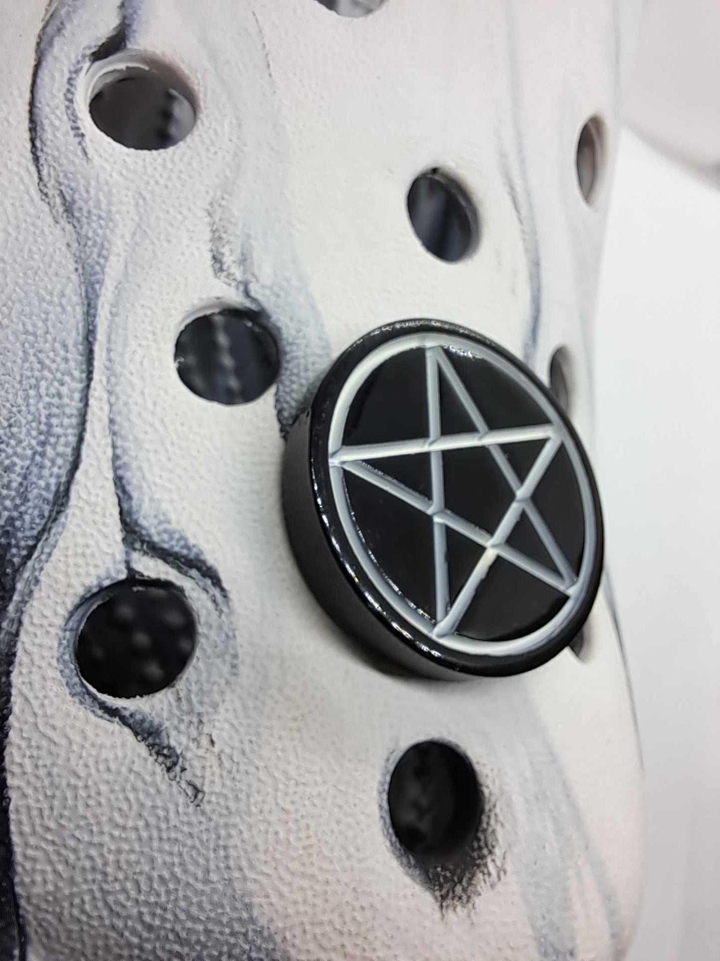 Pentagram Resin Charm Black