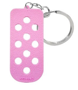 Light Pink Silicone Charm Keychain / Bag Tag