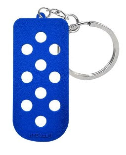 Royal Blue Silicone Charm Keychain / Bag Tag