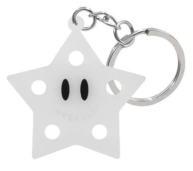 Glow In The Dark Silicone Star Charm Keychain / Bag Tag